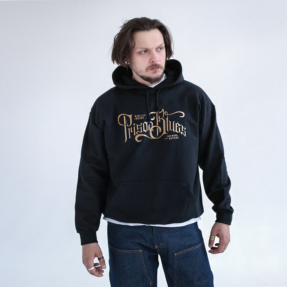 Худи Prison Blues Script Logo Hoodie — изображение 6