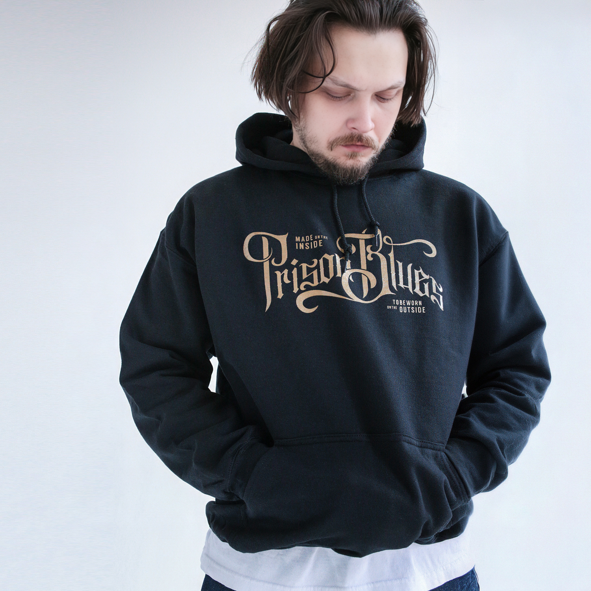 Худи Prison Blues Script Logo Hoodie — изображение 2