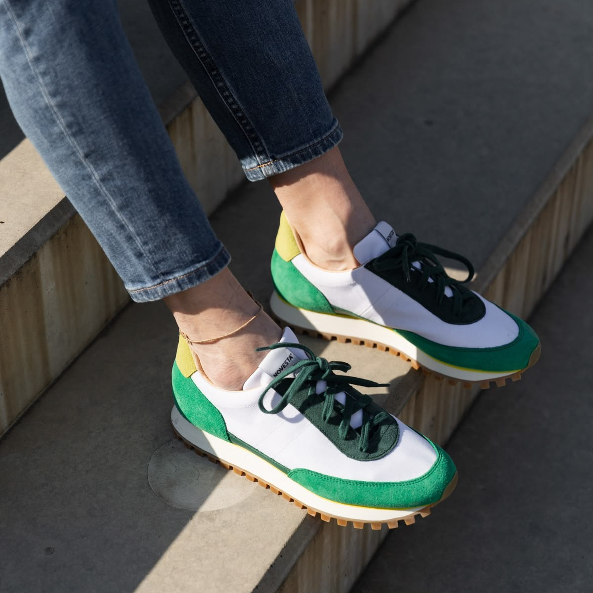 Кроссовки Novesta Marathon Trail Run White/Green/Yellow — изображение 7