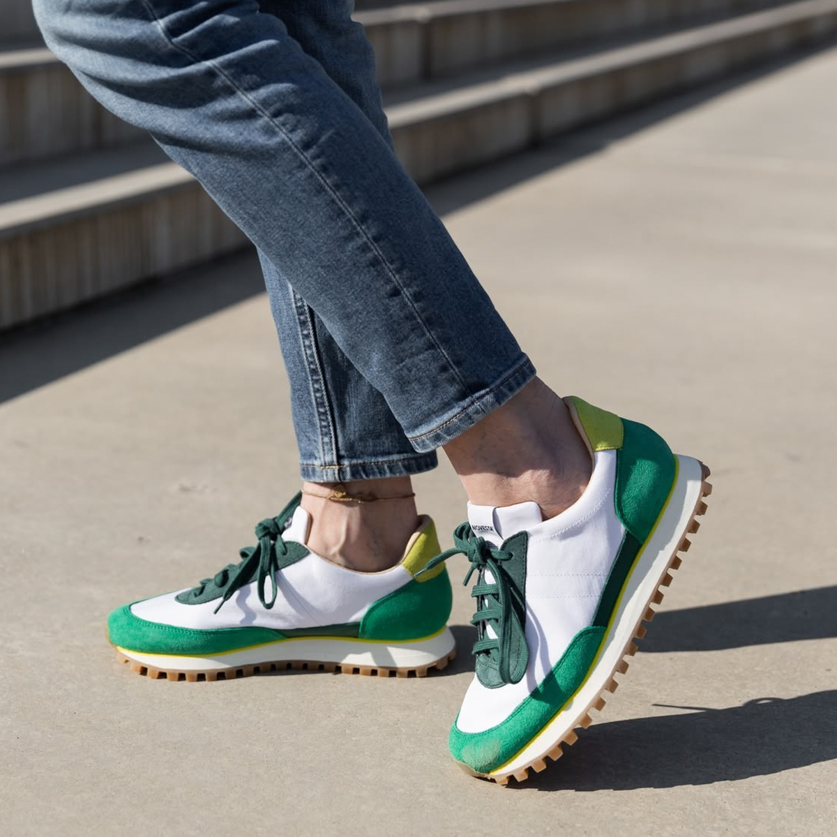 Кроссовки Novesta Marathon Trail Run White/Green/Yellow — изображение 2