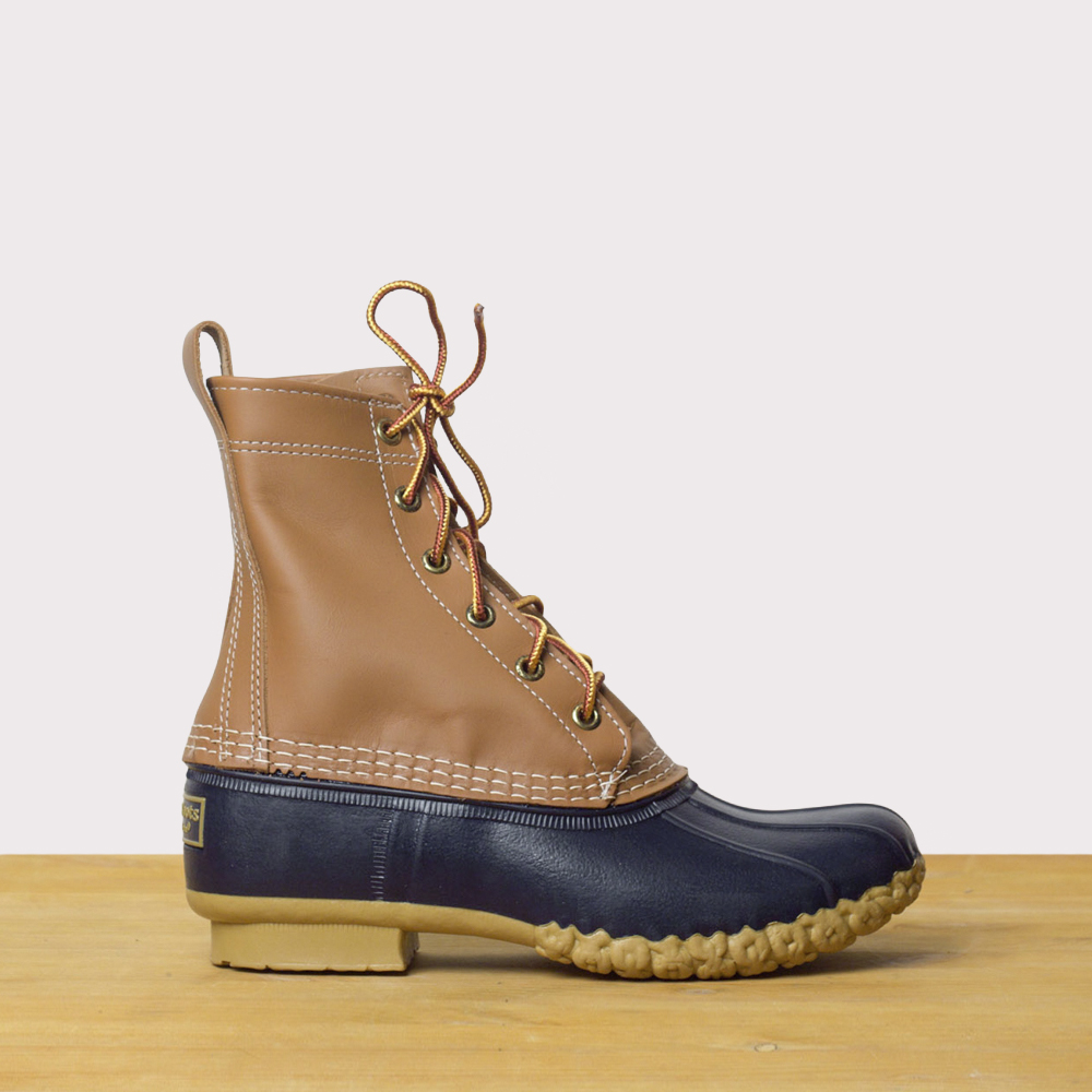 Ботинки L.L.Bean 8" Tan/Navy Duck Boots