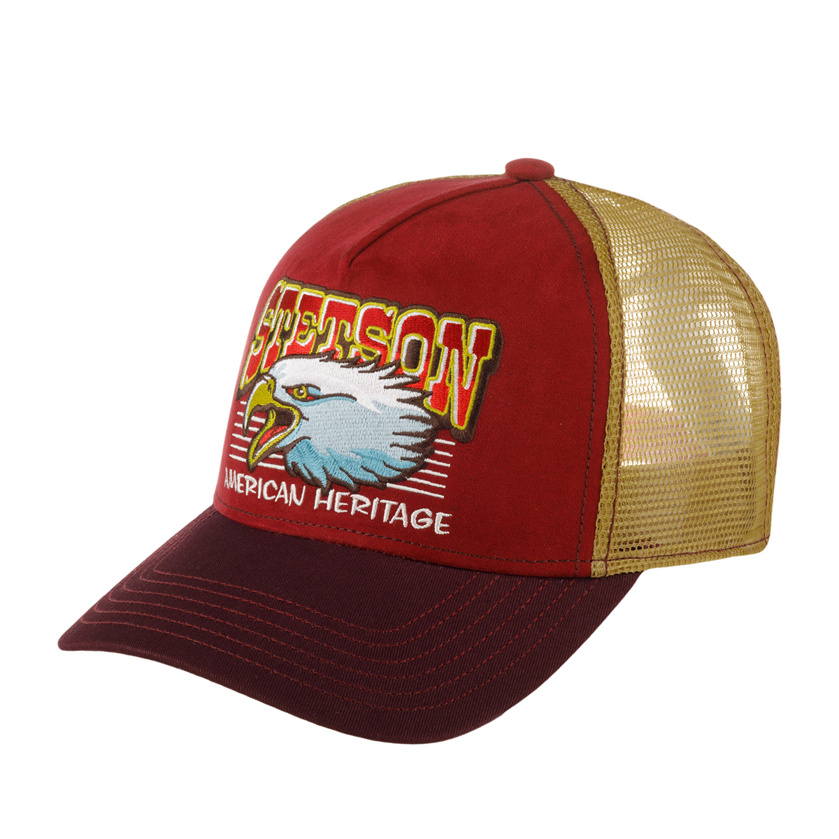 Бейсболка Stetson Trucker Cap Eagle Head Bordo/Red