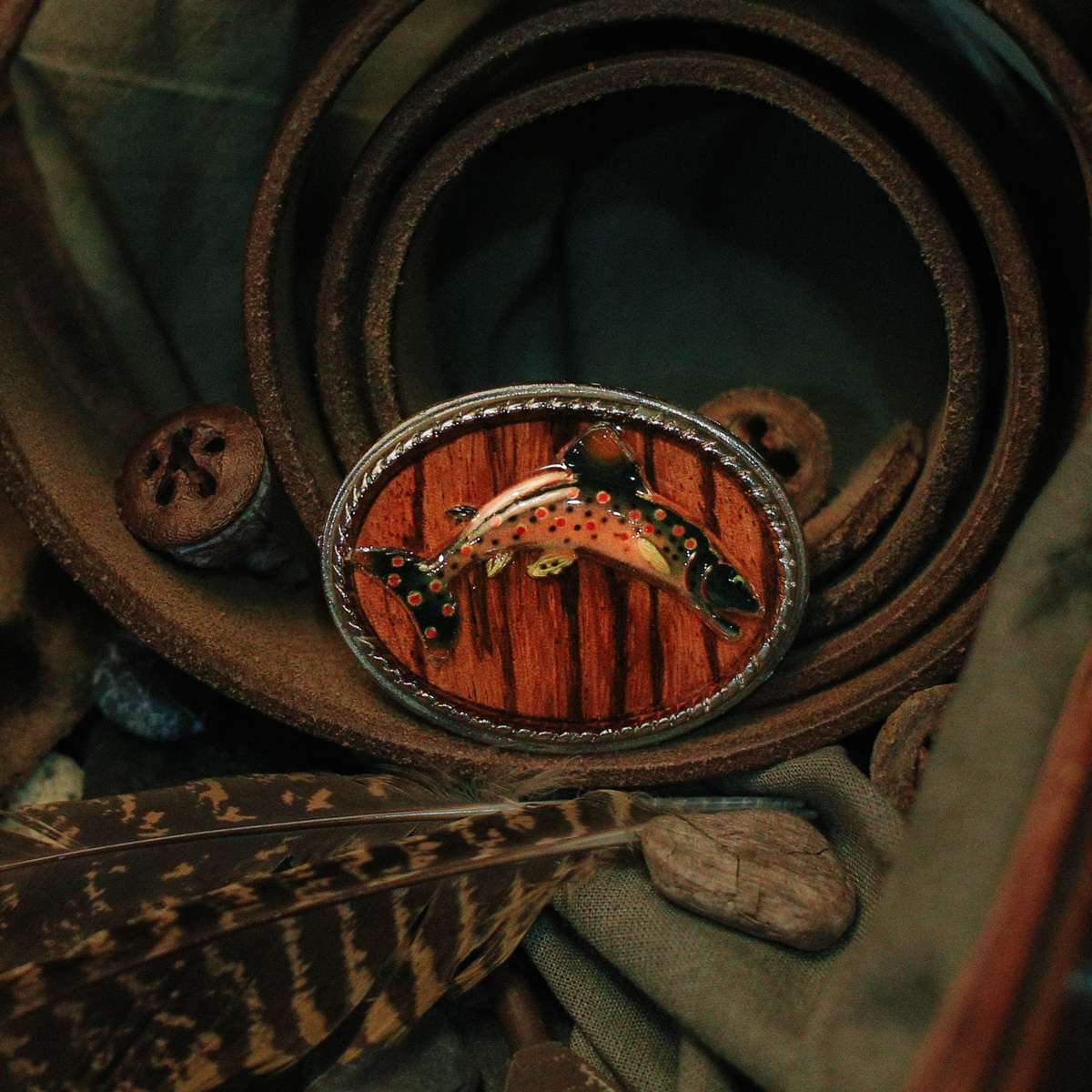 Пряжка The Beaver Buckle Co. Trout Small