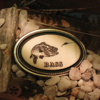 Пряжка The Beaver Buckle Co. Bass Fish Scrimshaw