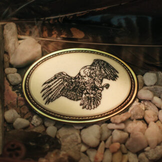 Пряжка The Beaver Buckle Co. Eagle Scrimshaw