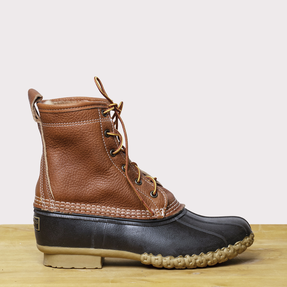 Ботинки L.L.Bean 8" Shearling Tumbled Tan Duck Boots