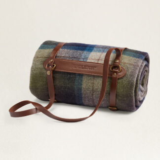 Плед Pendleton Motor Robe Haystack Playd с кожаным ремнём для переноски