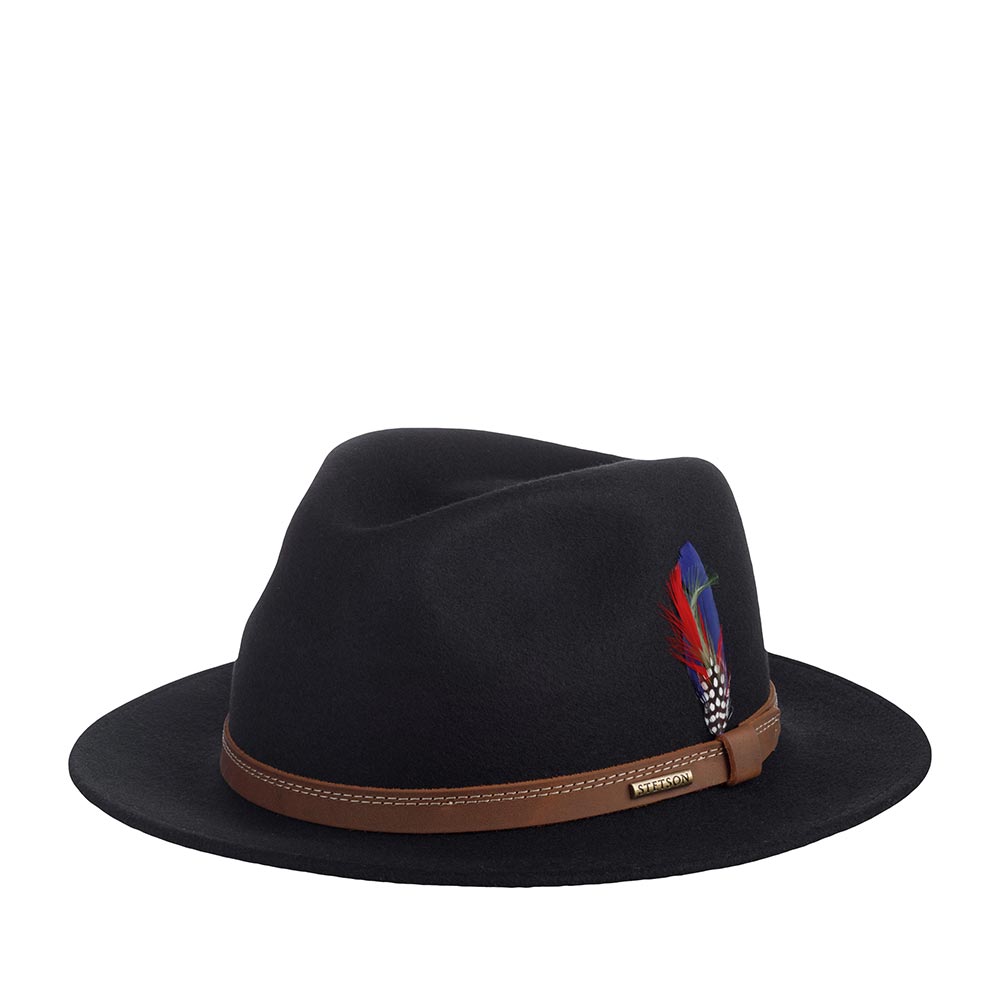 Шляпа Stetson Traveller Woolfelt Black (leather)