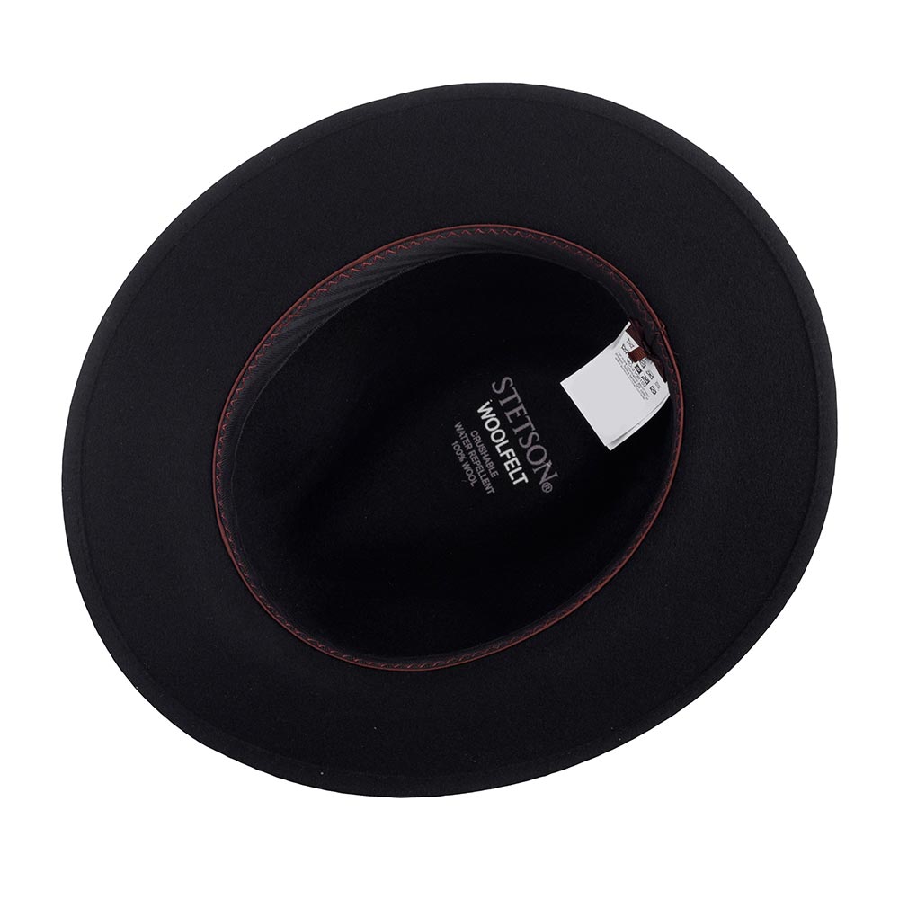 Шляпа Stetson Traveller Woolfelt Black (leather) — изображение 5