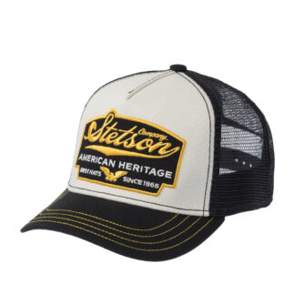 Бейсболка Stetson Trucker Cap American Heritage Black/White