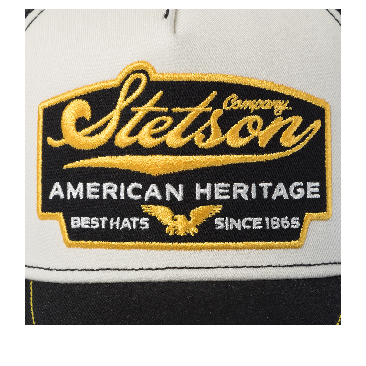 Бейсболка Stetson Trucker Cap American Heritage Black/White — изображение 5