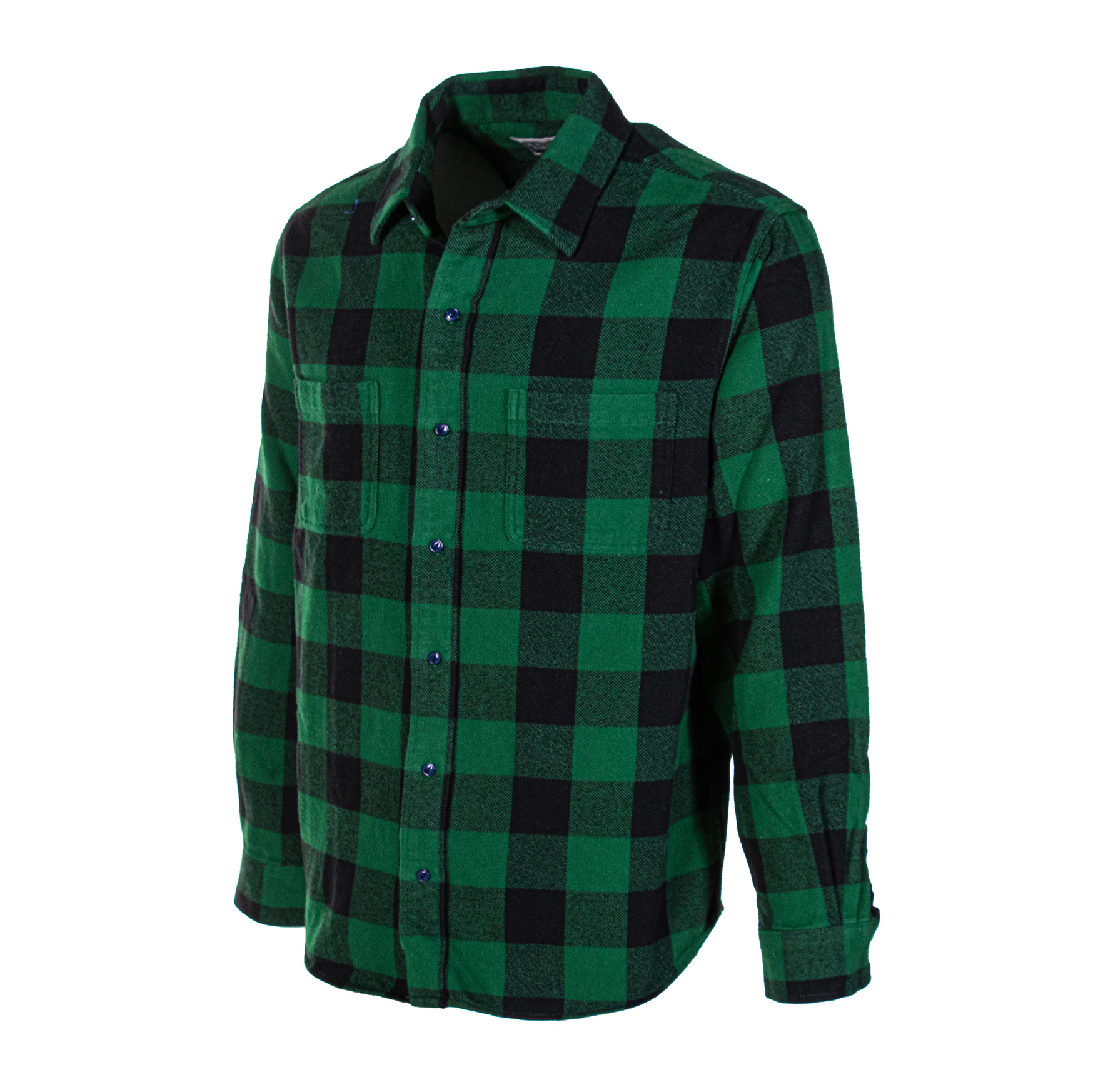 Рубашка мужская Schott Plaid Cotton Flannel Shirt Green — изображение 3