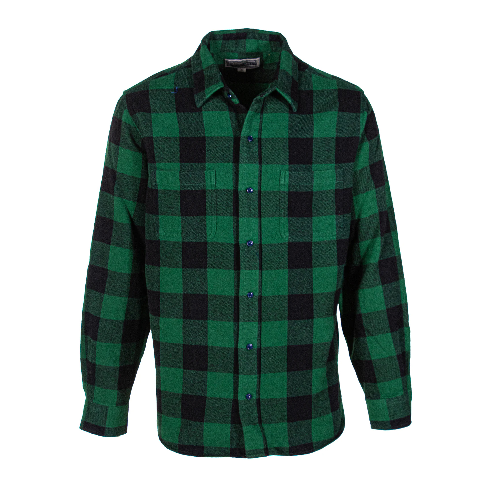 Рубашка мужская Schott Plaid Cotton Flannel Shirt Green